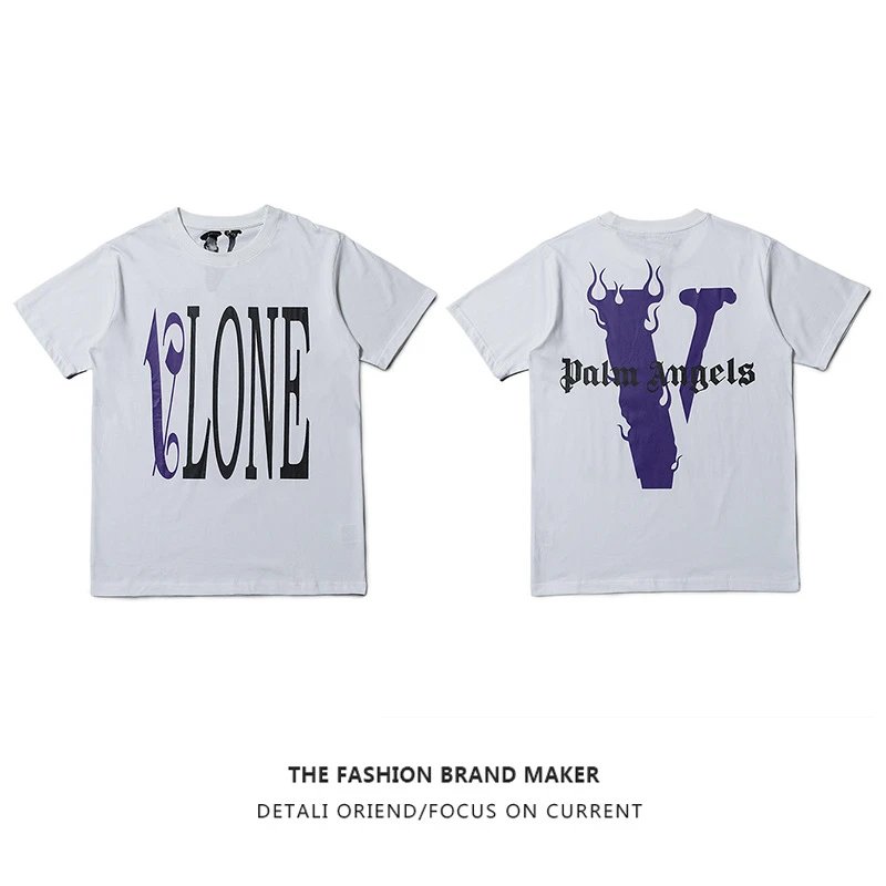 Vlone Gift Ready Logo T-shirt Black Purple Vlone with Standout Detail
