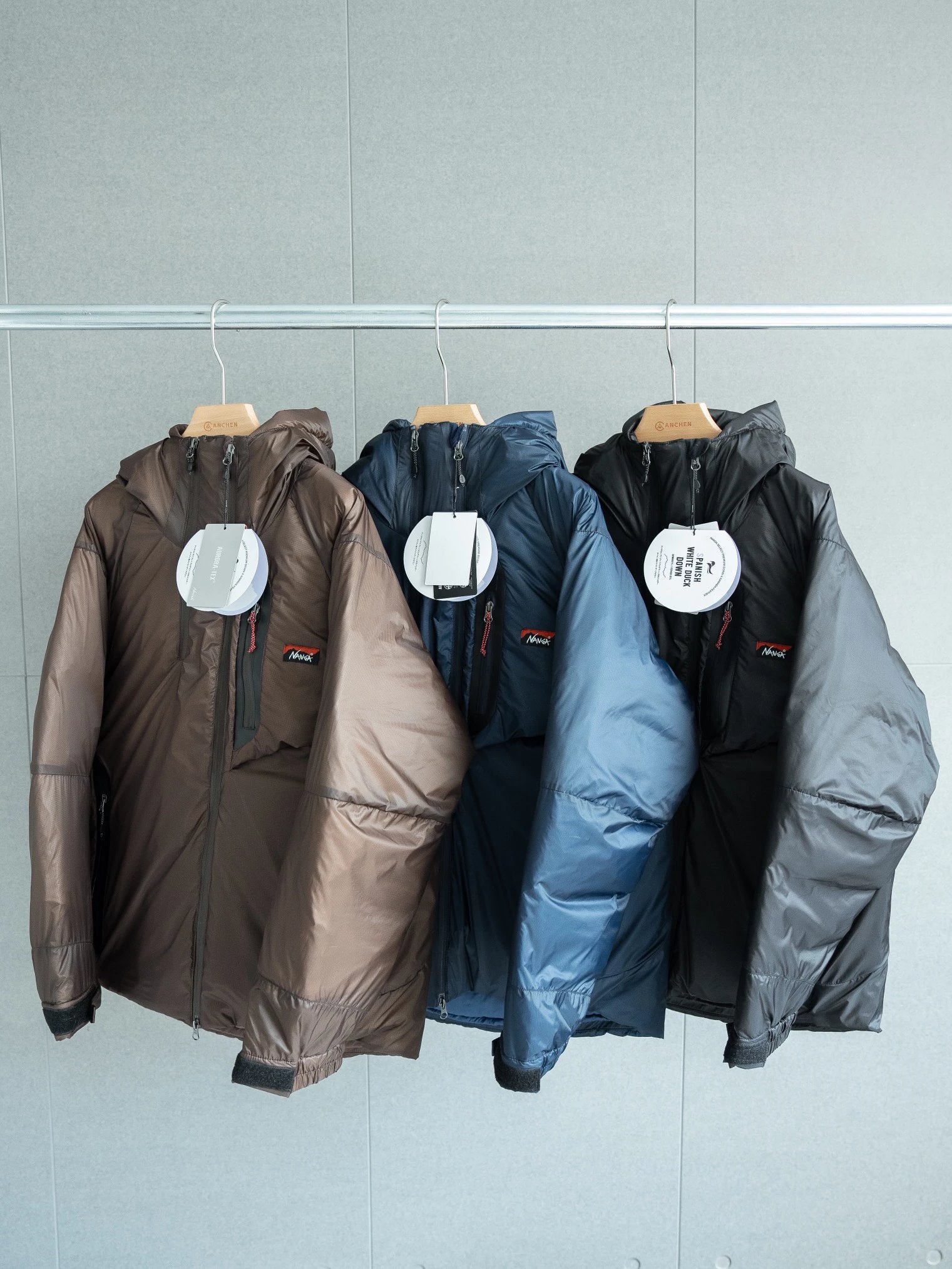 Short Puffer Jacket in Black by AMI