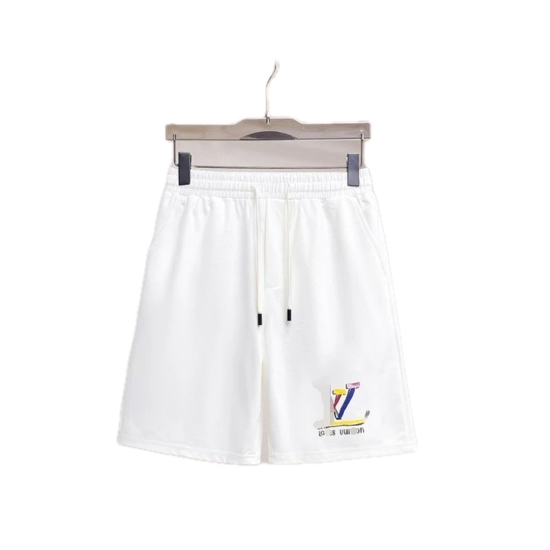 Louis Vuitton Colorful Print Casual Style White Shorts