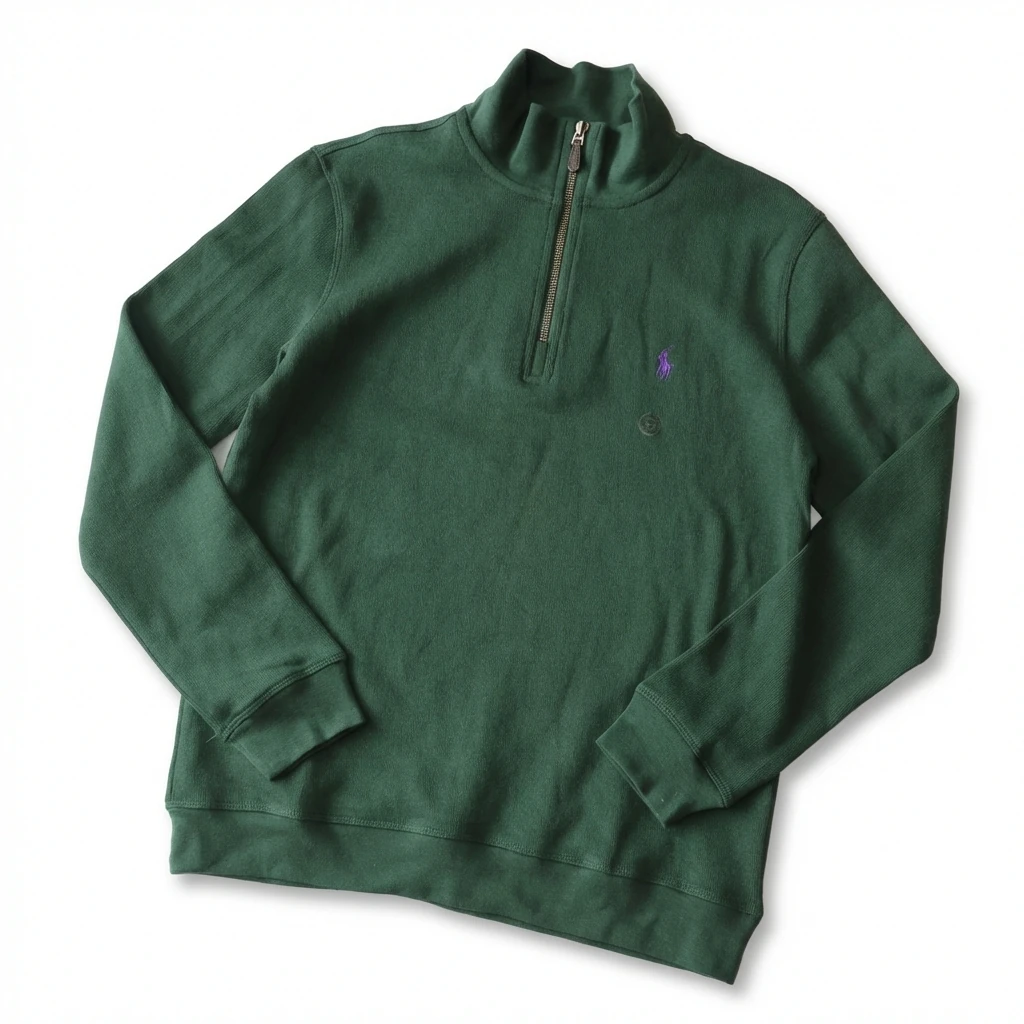 Ralph Lauren retro style dark green sweatshirt