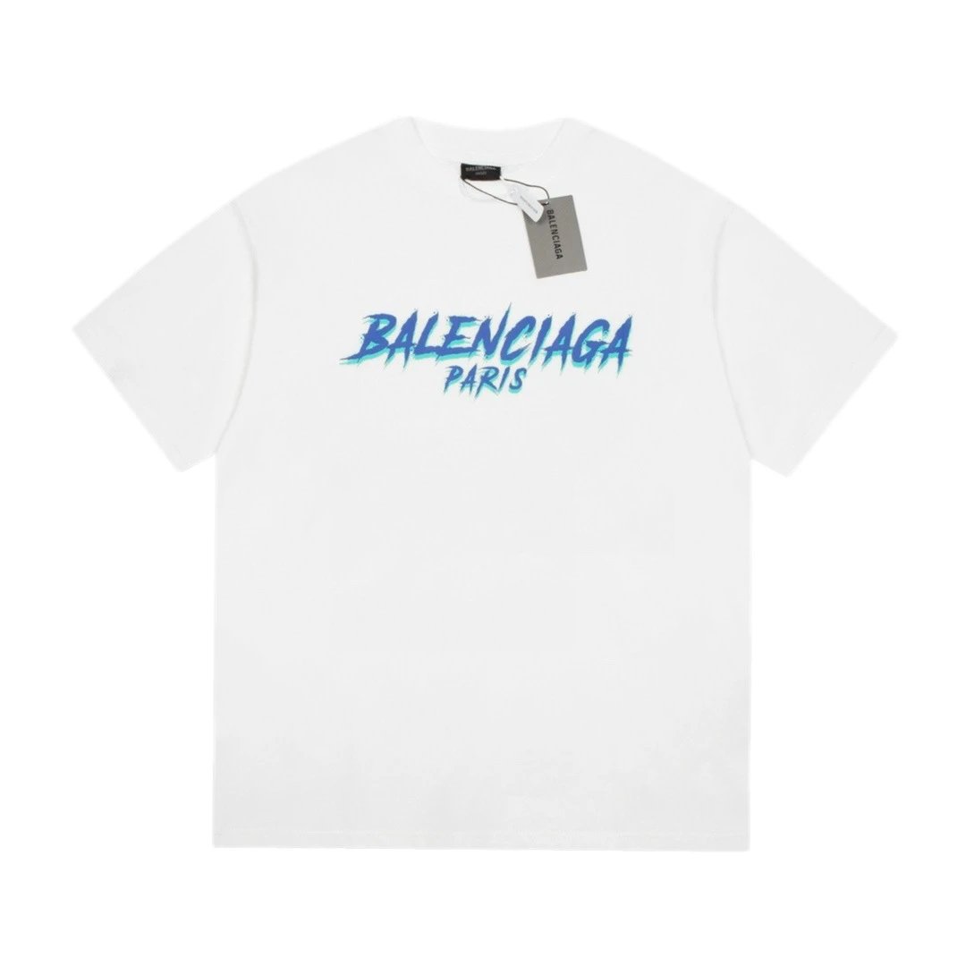 Balenciaga Graffiti Street Style White T-Shirt