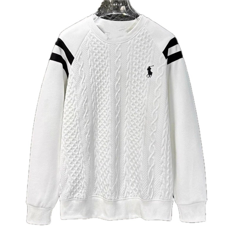 Ralph Lauren knitted retro white sweatshirt