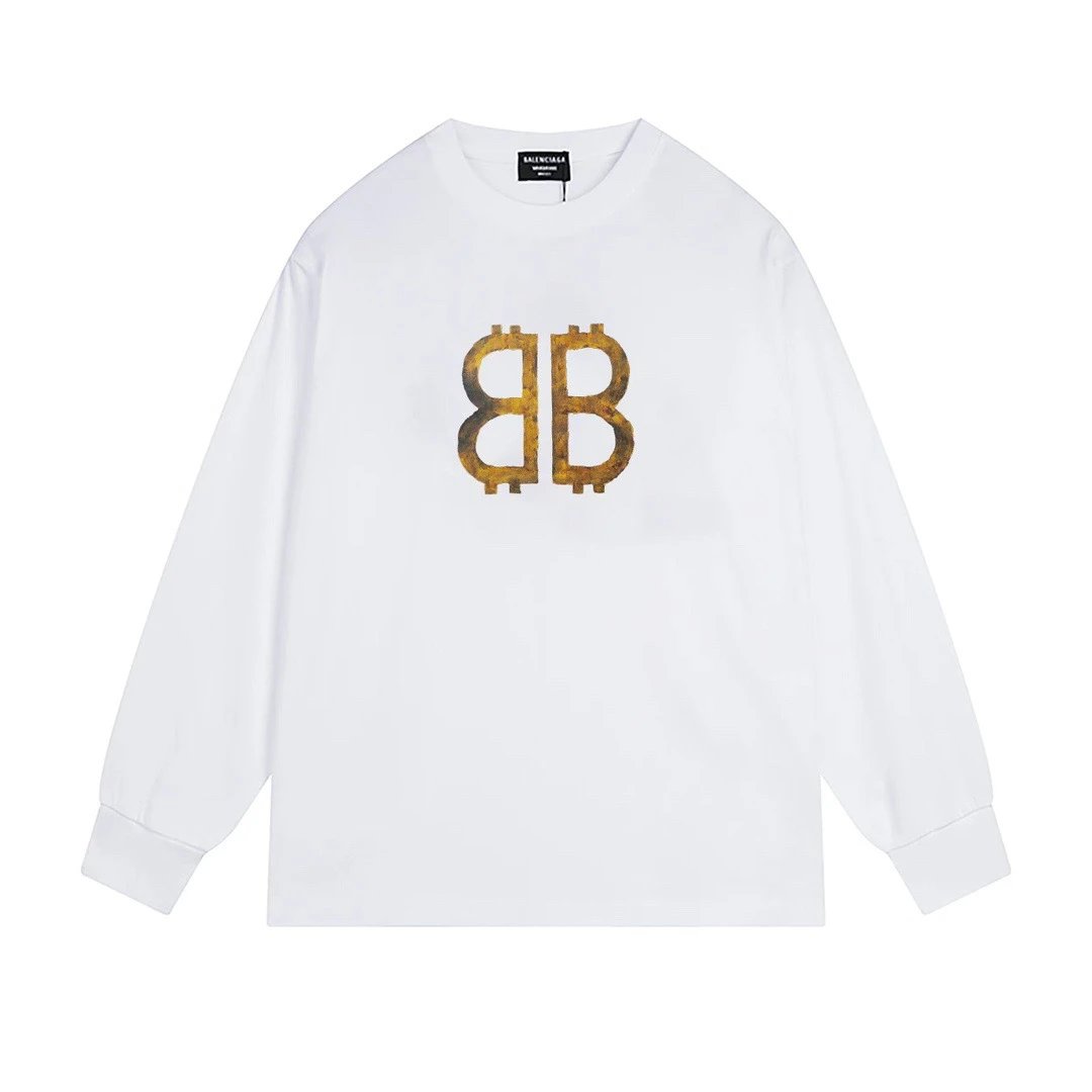 Balenciaga BB Print White T-shirt