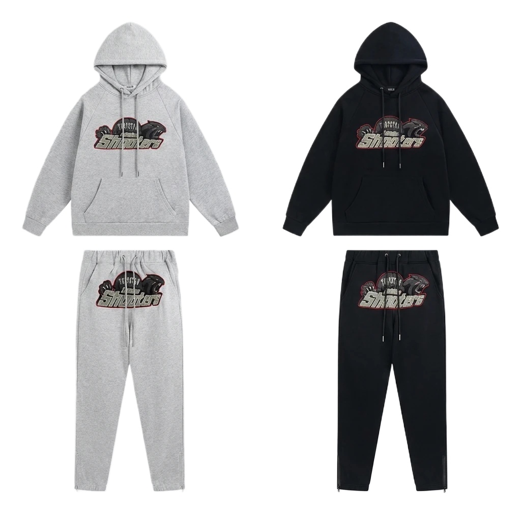 Trapstar sporty grey/black suit set