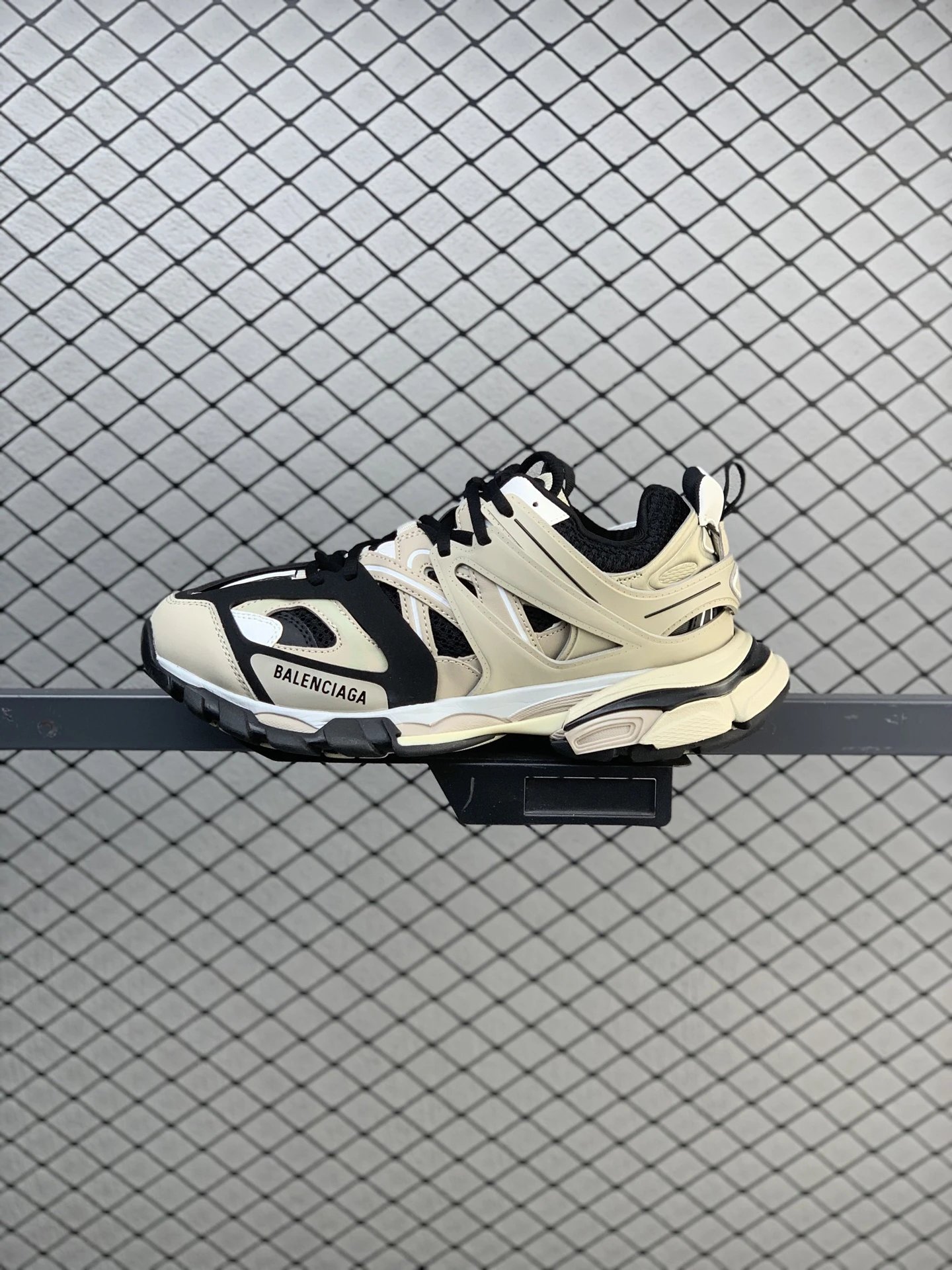 Balenciaga Chunky Runners with Two-Tone Overlays in Black and White