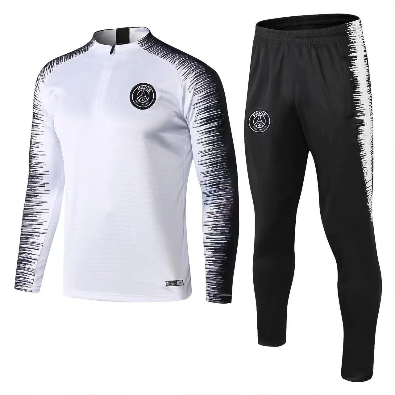 Paris Saint-Germain 2018-19 Floral Pattern White Training Tracksuit Set Streetwear Look