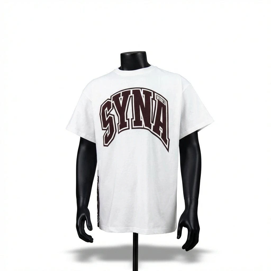 SynaWorld Alphabet Trend White T-shirt