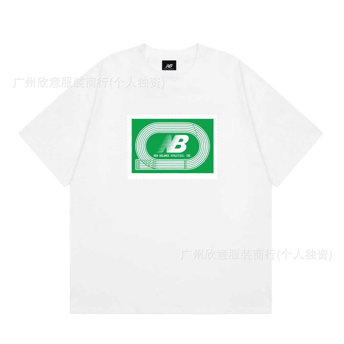 New Balance Printed Casual Style White T-Shirt