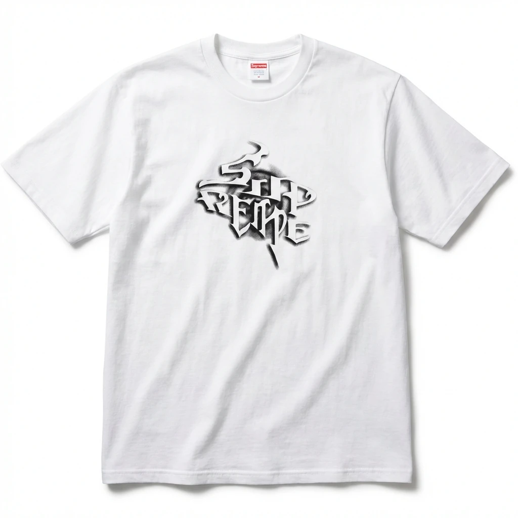 Supreme Gothic Style White T-shirt
