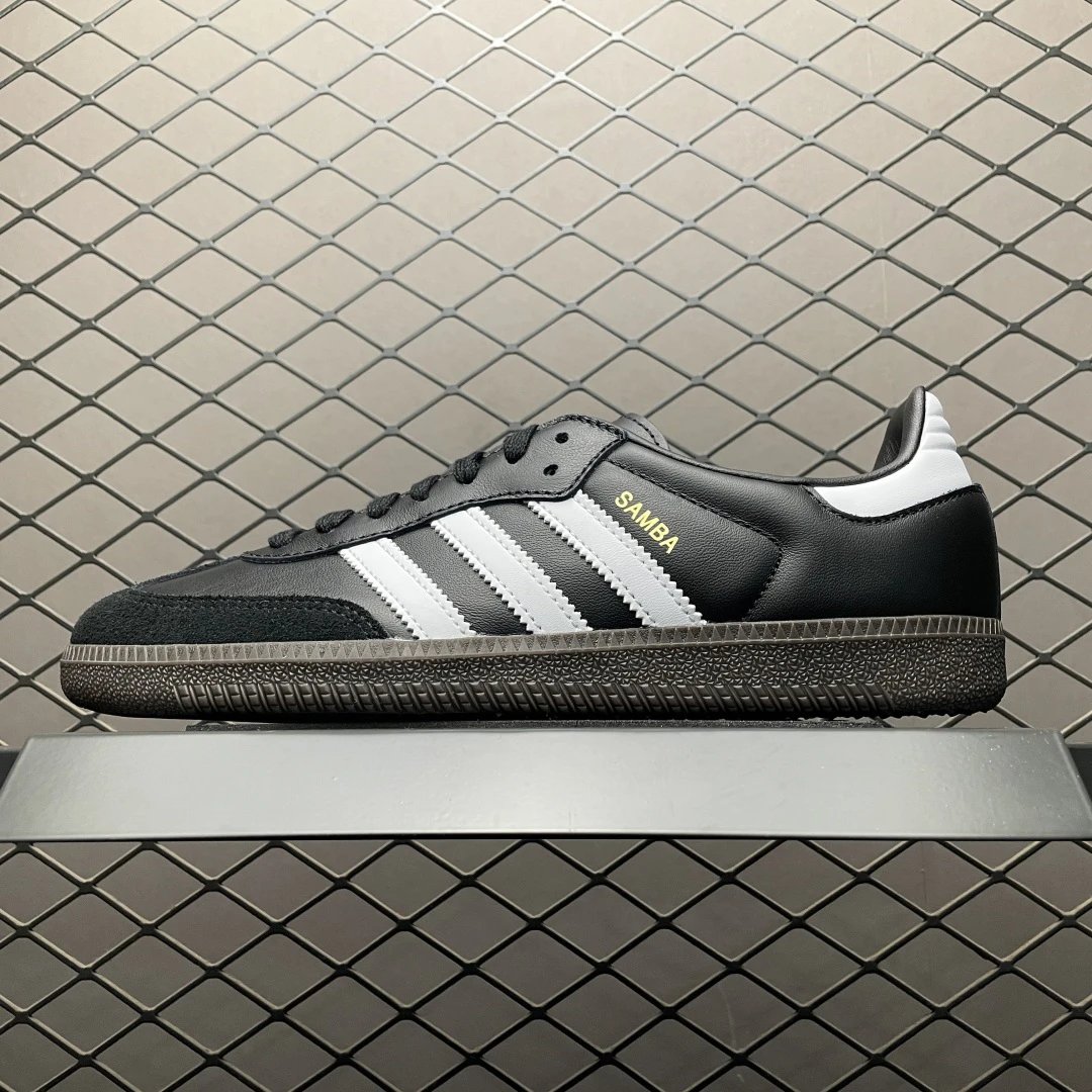 Adidas Low-Profile Sneakers with Streamlined Sole in Black and White