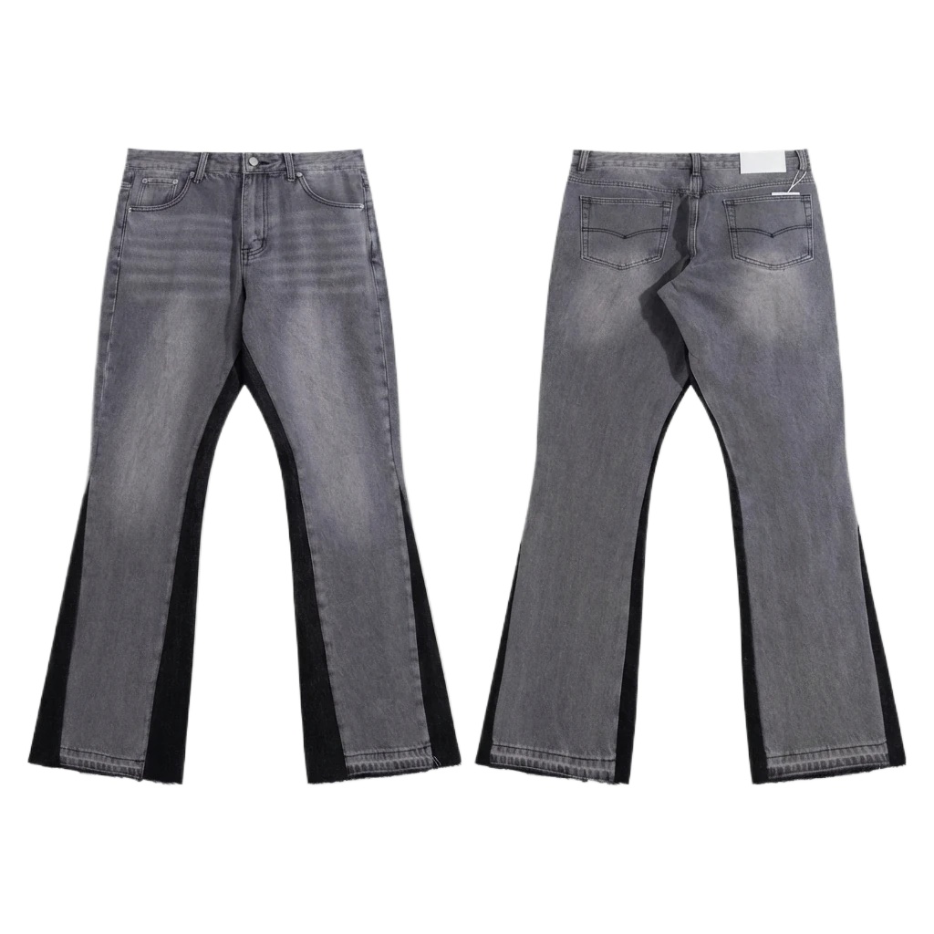 Gallery Dept patchwork grey-black jeans