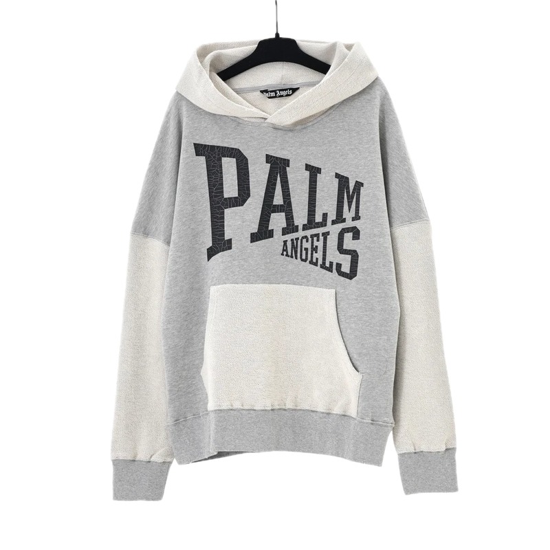 Palm Angels patchwork grey sweatshirt