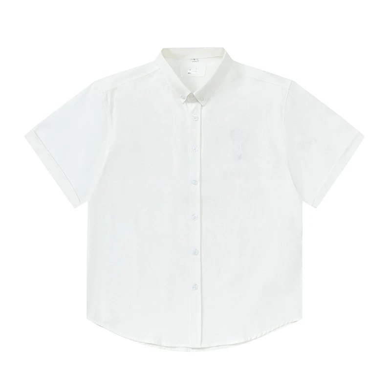AMI Minimalist Style White Shirt