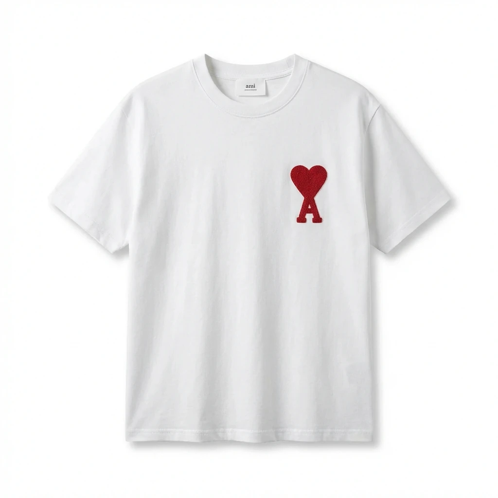 AMI Love Simple White T-shirt