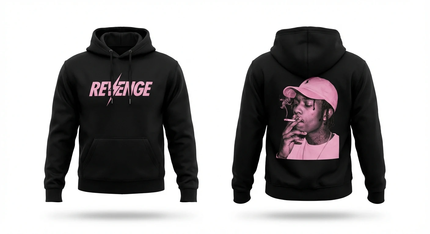 Revenge Dark Style Black Hoodie
