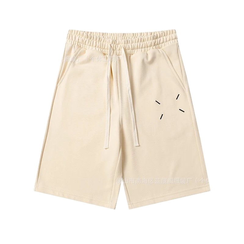 Maison Margiela minimalist style beige shorts