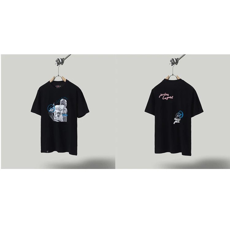 Jordan x TS Co-branded Street Style Black T-shirt