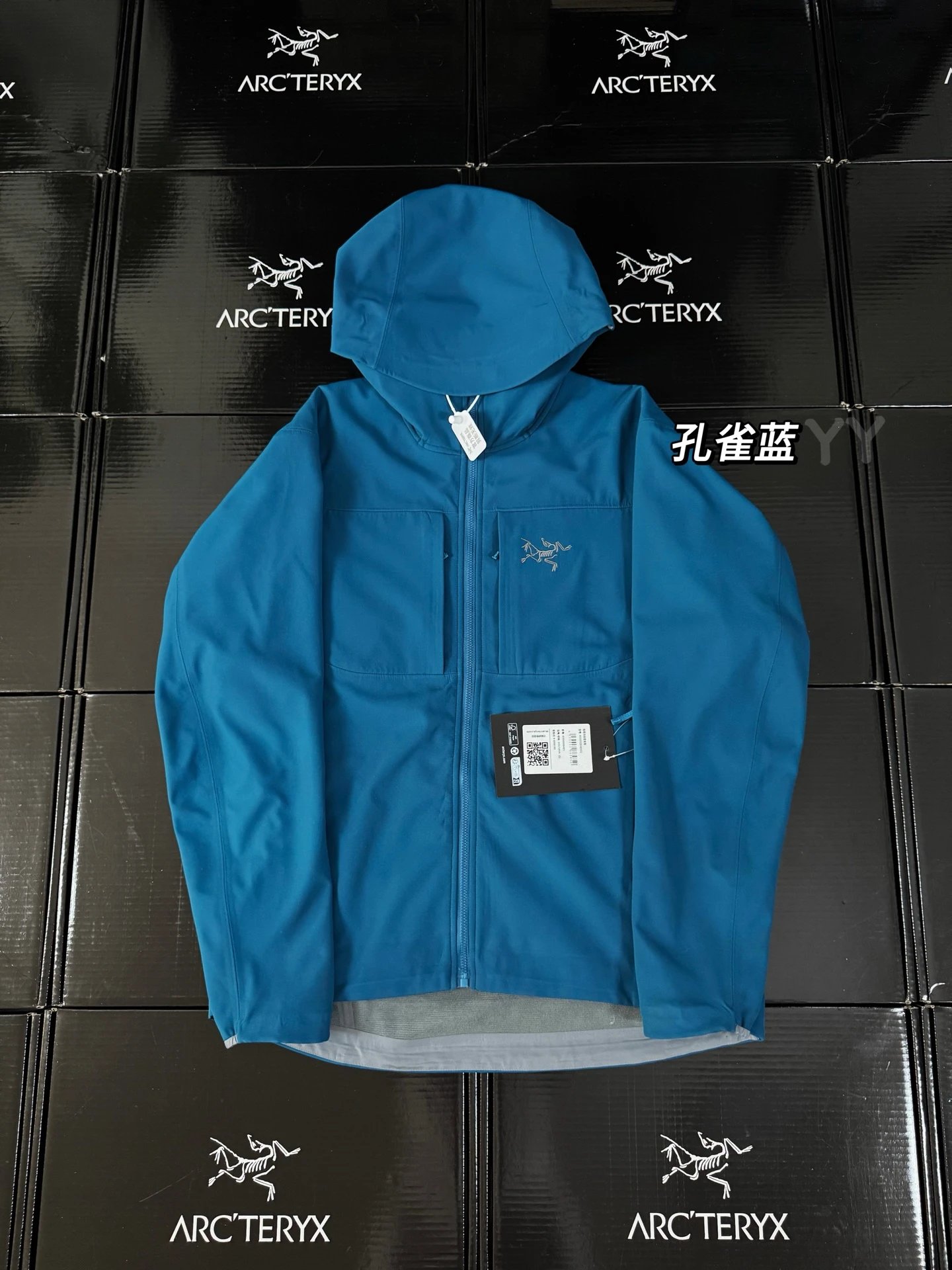 Arc’teryx functional style peacock blue coat