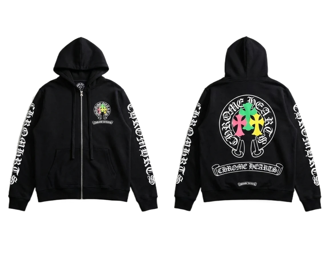 Chrome Hearts Colorful Retro Style Sweatshirt
