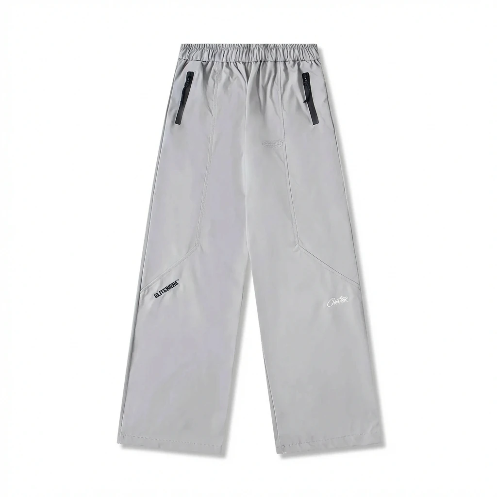 Corteiz Workwear Style Light Grey Trousers