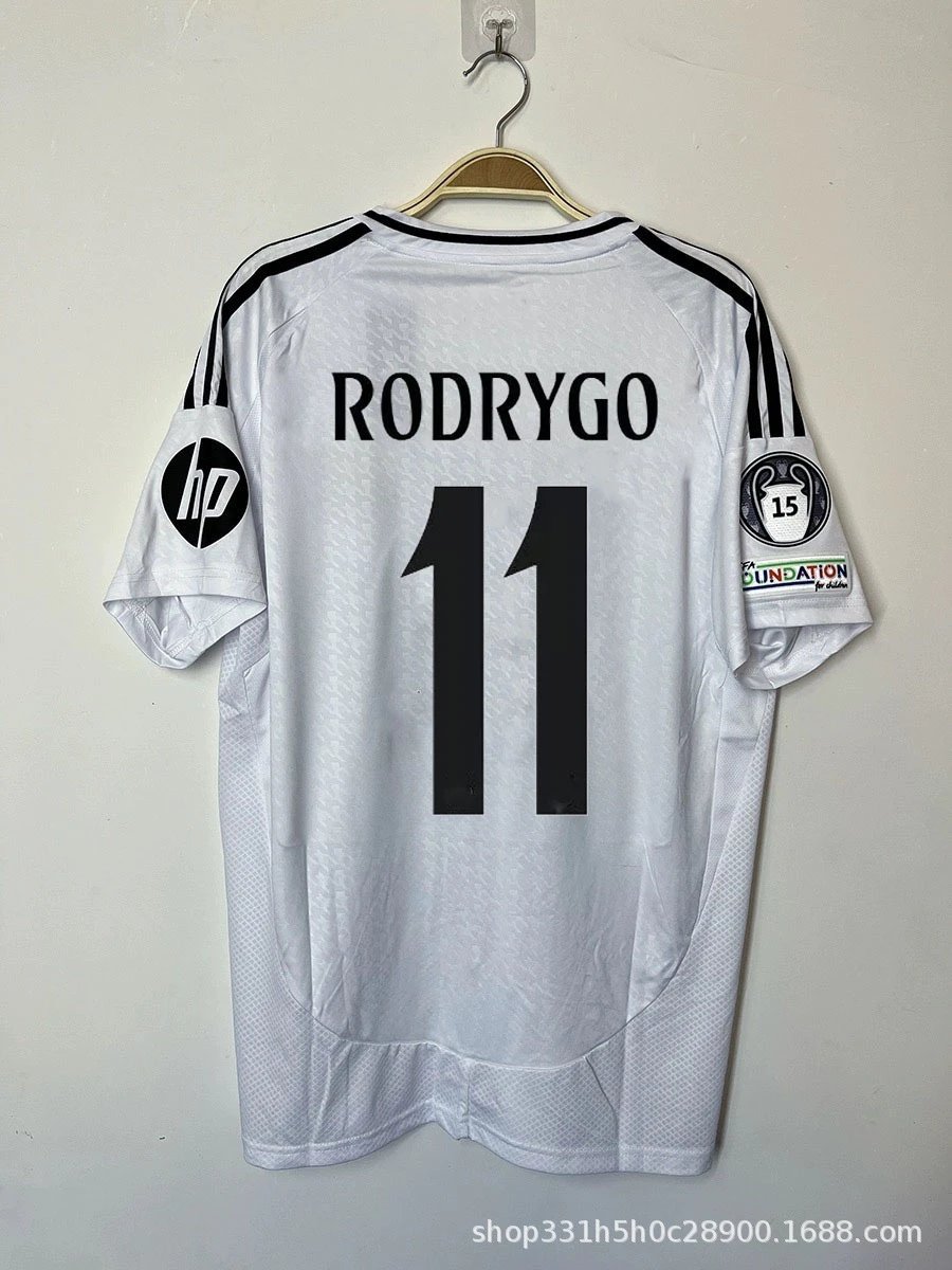 Real Madrid Compact Bellingham #5 soccer jersey White Real Madrid for Smart Casual Looks
