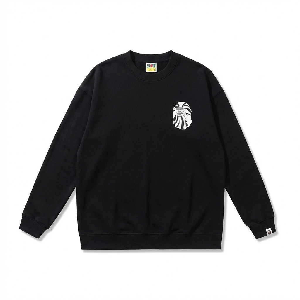Bape Ape Head Casual Black Sweatshirt