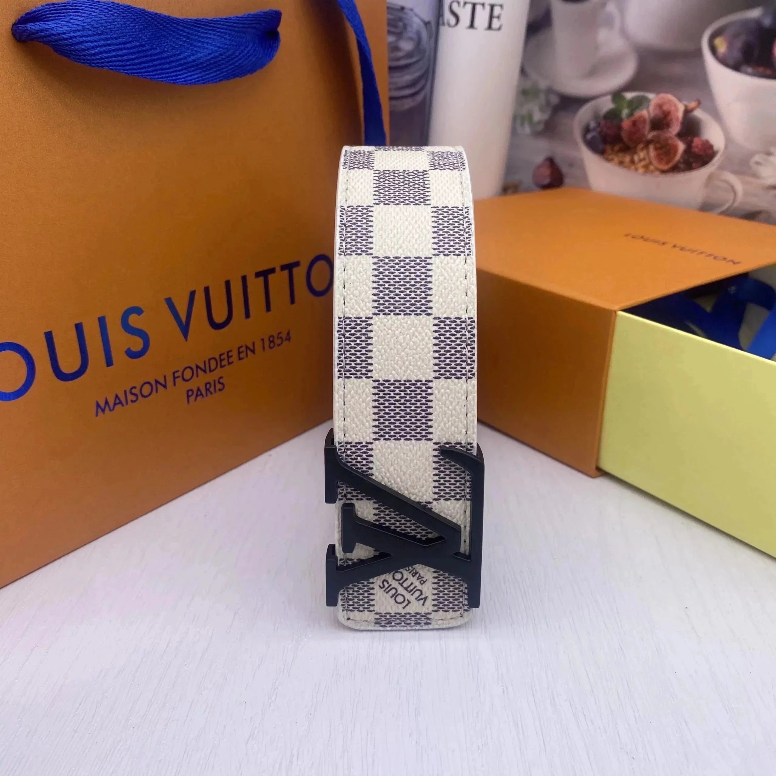 Louis Vuitton Compact Gift Choice Monogram Belt Logo Detail