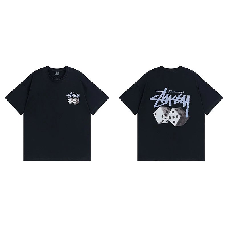 Stussy Black Spider Graphic T-Shirt Layered Outfit Logo