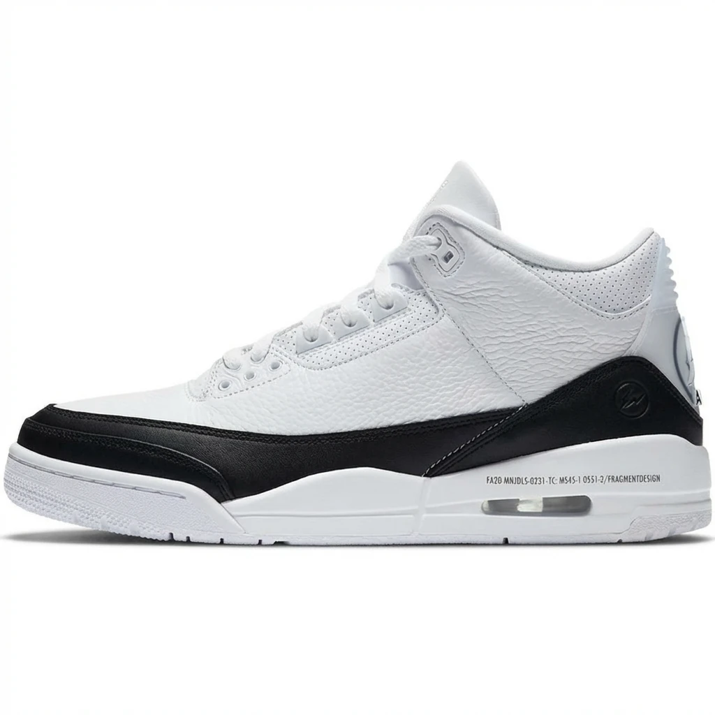 Jordan AJ3 Black and White Retro Sports Shoes