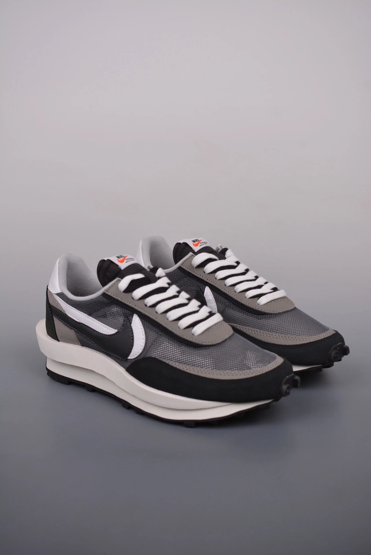 Nike Black and Gray Retro Runners Defined by Tonal Mesh Panels