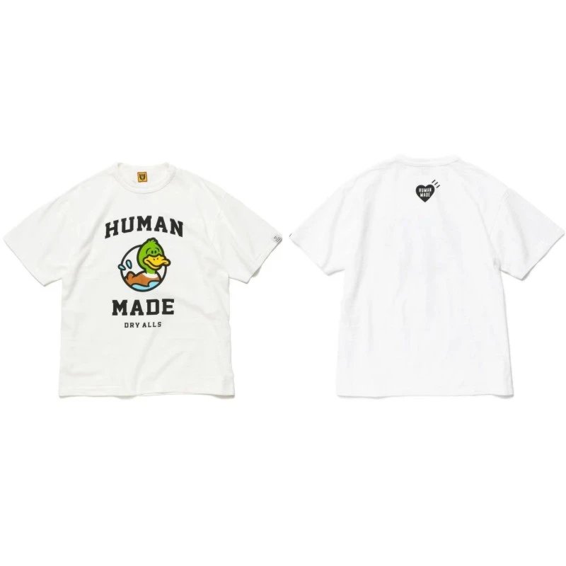 Human Made Weekend Heart logo T-shirt Black Green Human for Weekend Wear