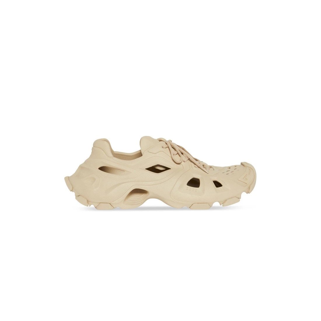 Balenciaga Cream Slip-on Shape Beige Mule Sneaker for Photo Ready Styling