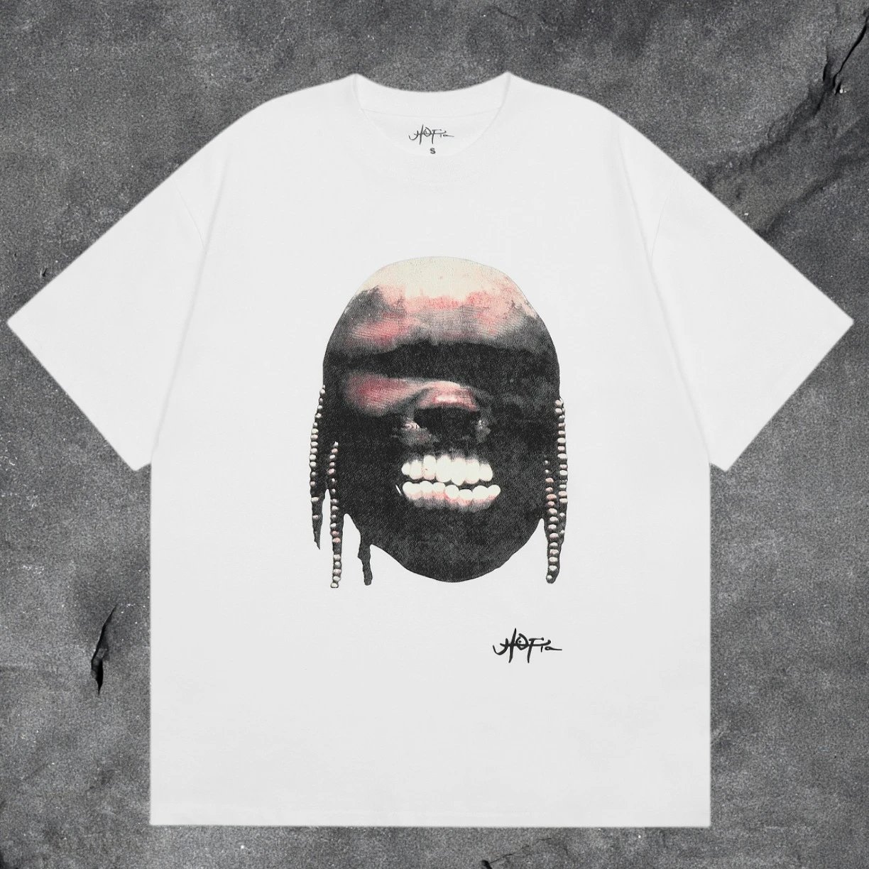 Denim Tears White Graphic T-Shirt Clean Colorway