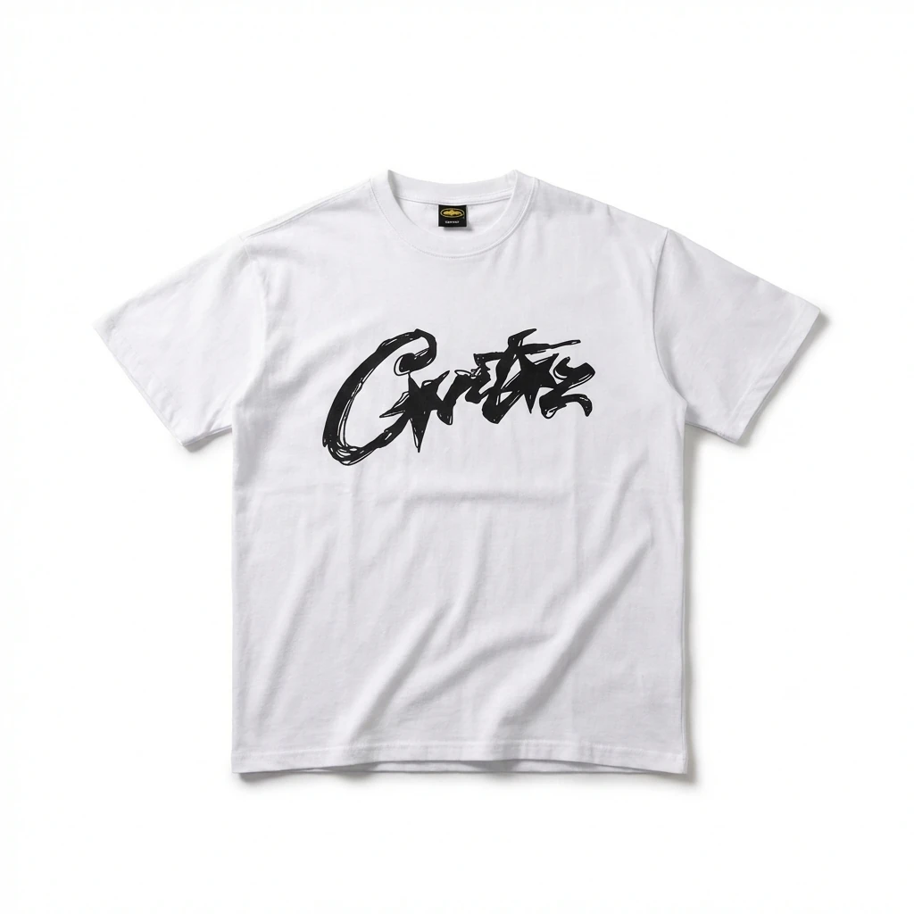 Corteiz Graffiti Style White T-shirt