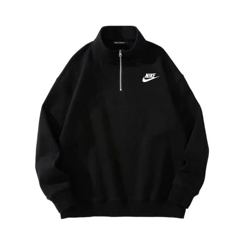 Lacoste Patterned Quarter-zip sweatshirt Black Quarter Zip with Polished Detail