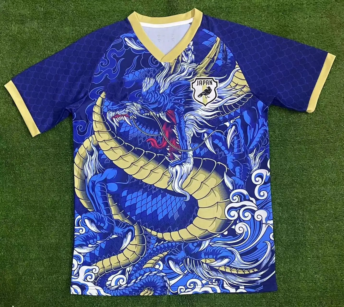 Real Madrid Blue Dragon Soccer Jersey Fan Wear