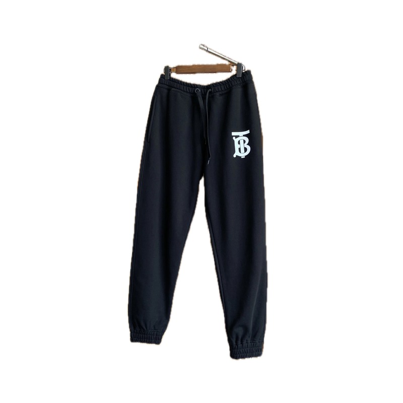 Burberry letter - printed casual black pants