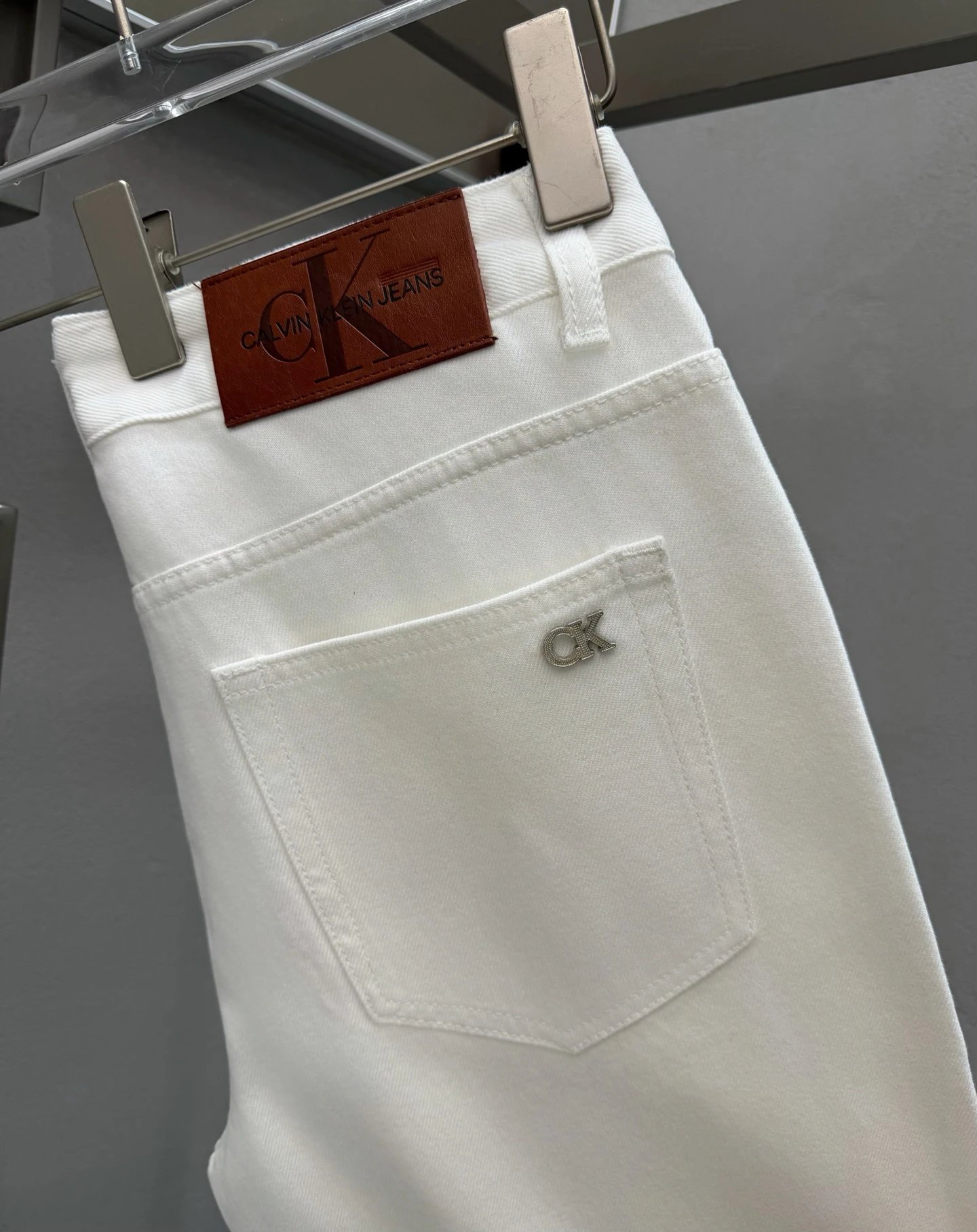 Calvin Klein Logo Jeans Wardrobe Edit in White