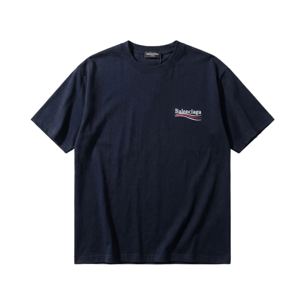 Balenciaga minimalist style black T-shirt