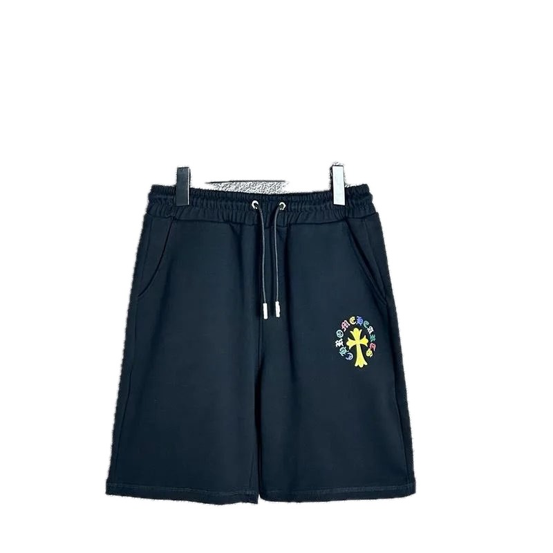 Chrome Hearts Cross Trendy Brand Black Shorts