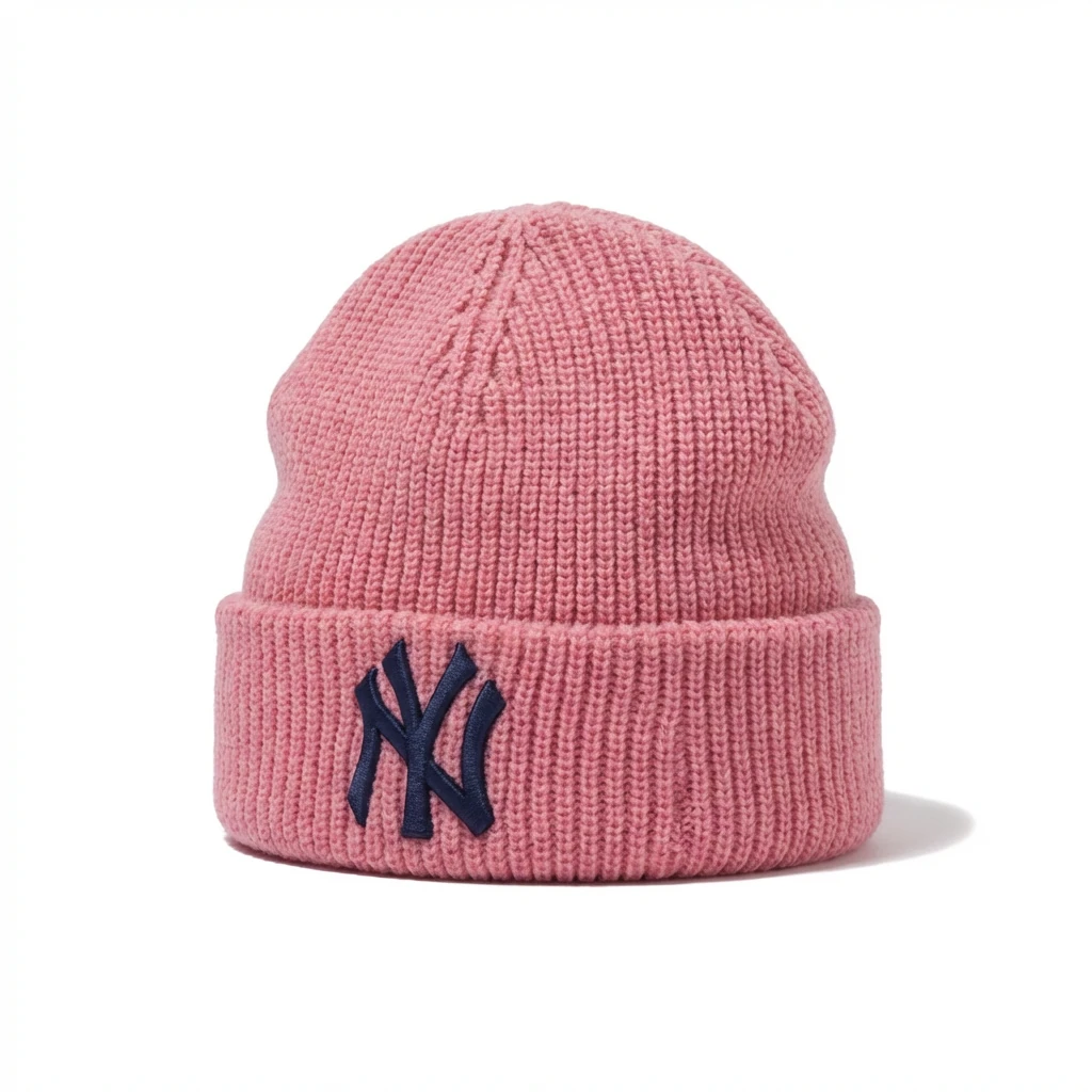 MLB NY Series Pink Knitted Hat