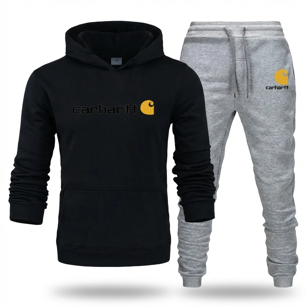 Carhartt casual style black and gray suit set