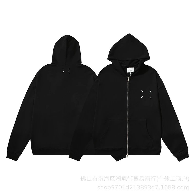 Balenciaga Logo Detail Logo hoodie Black Pullover Small with Functional Detail