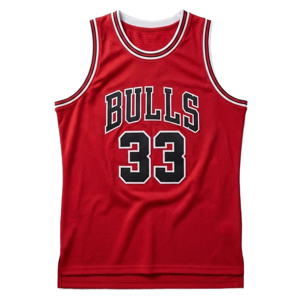Vintage red jersey of the Michael Jordan.