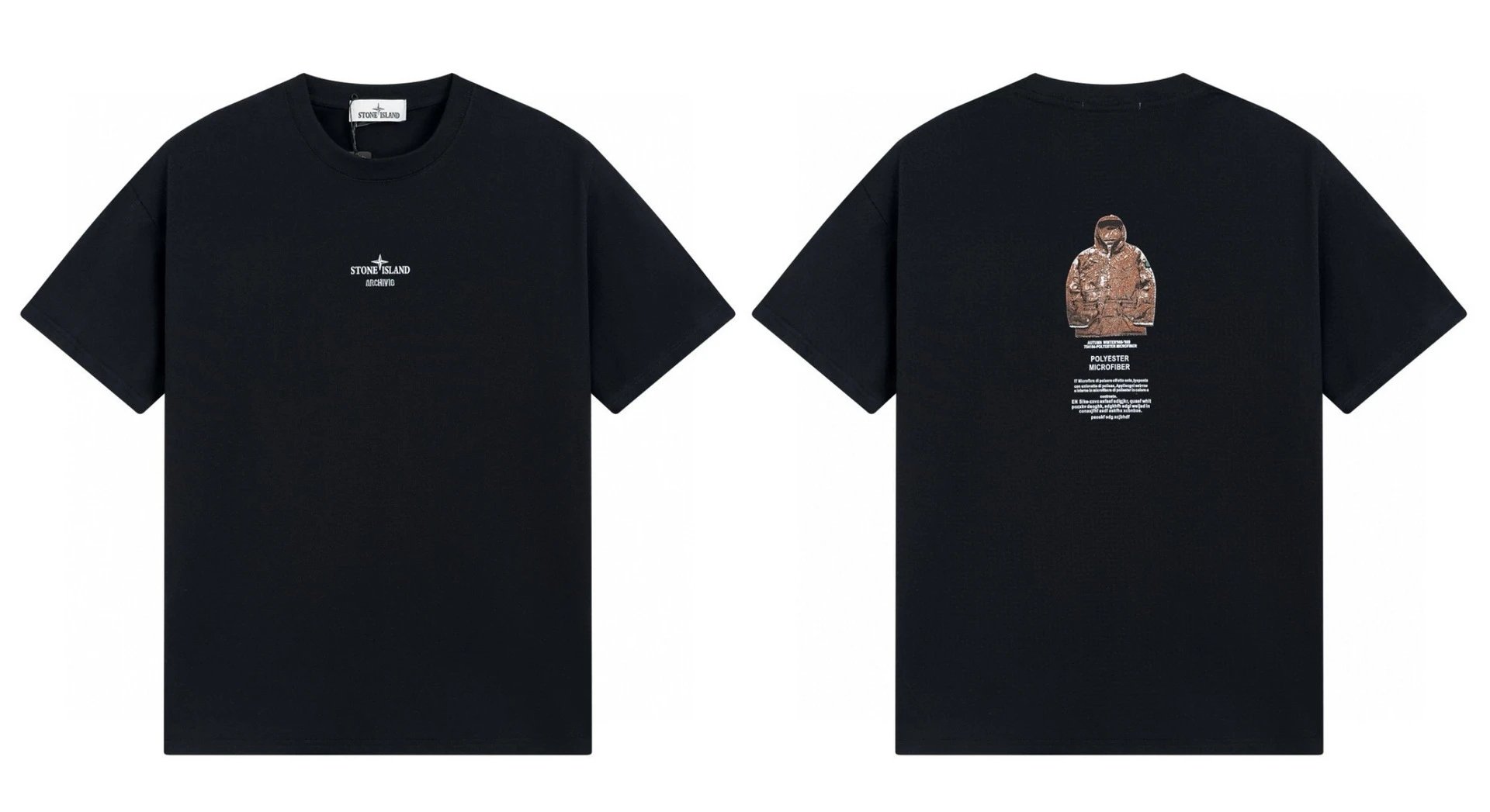 Stone Island Archive Series Street Style Black T-Shirt