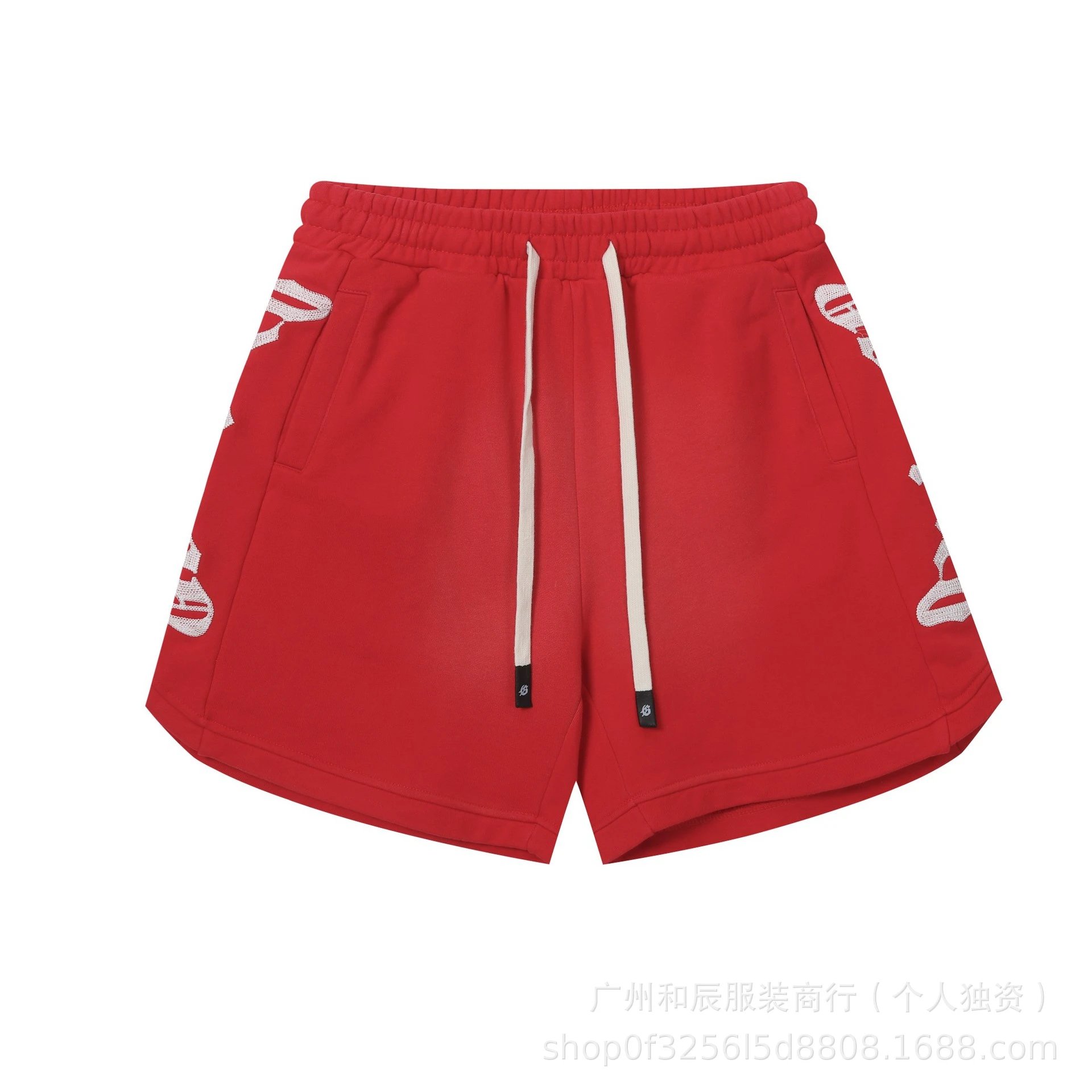 Godspeed Printed Street Style Red Shorts
