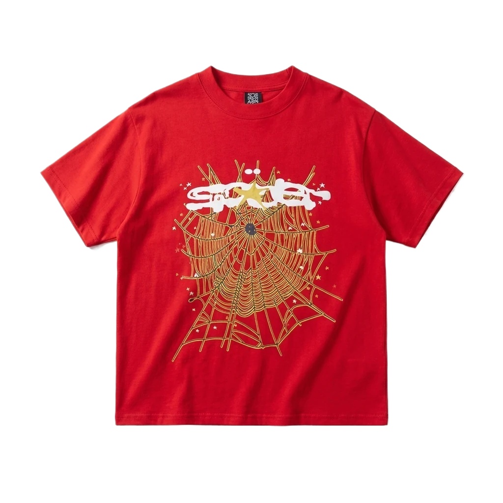 Sp5der Spider Series Red Trendy T-shirt