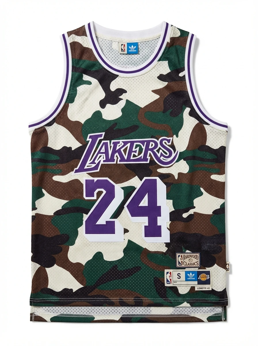 Kobe Camouflage Lakers Basketball Jersey