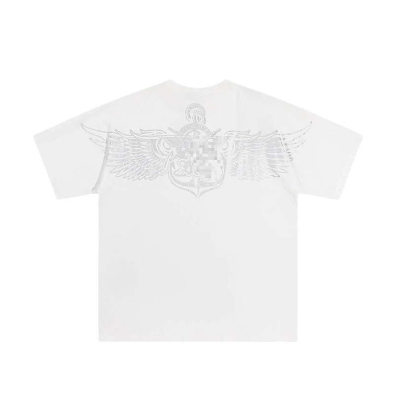 BOY Wing Print Street Style White T-Shirt