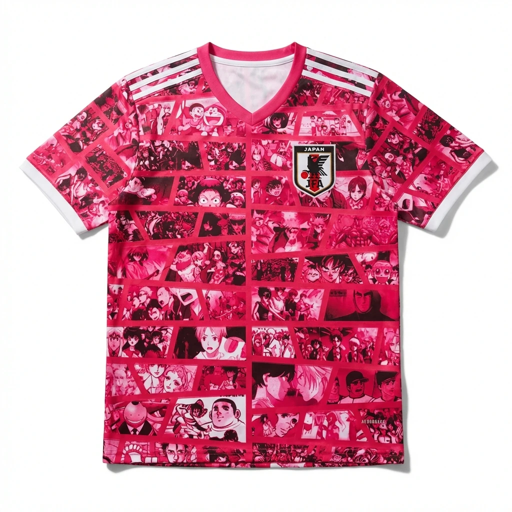 Tokyo Ghoul anime-style red short-sleeve